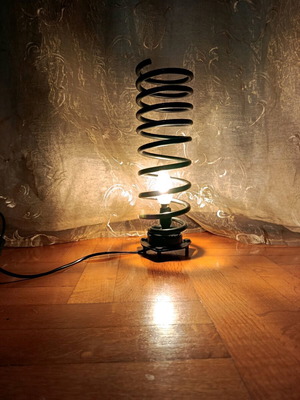 Handmade table lamp made of steel made to order