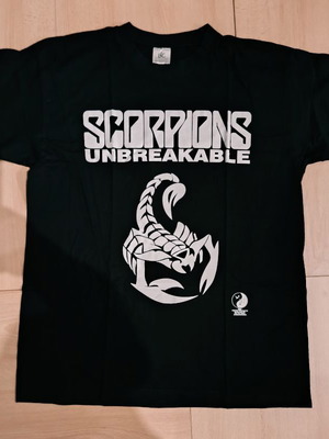 Scorpions fashion t-shirt S new, 100% cotton, black