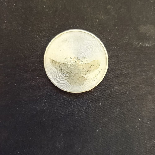 Swiss 5 Franc Coin 1988 Olympic Games used