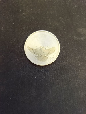 Swiss 5 Franc Coin 1988 Olympic Games used