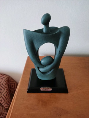 Stavropoulos collection ceramic figurine used, gray shade