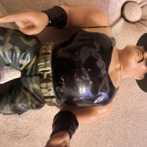 WWF Hasbro Sgt. Slaughter figure used, collectible condition