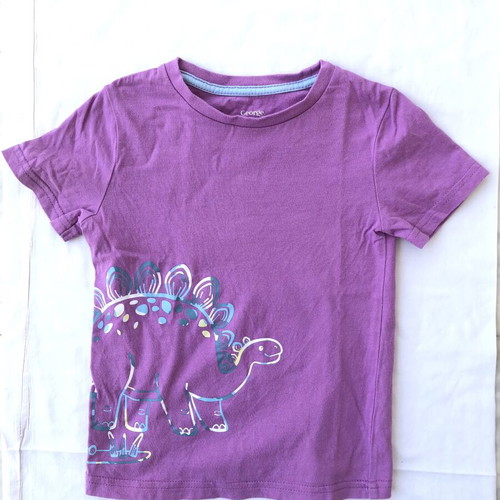 George toddler purple t-shirt with dinosaur, like new, size 3 years