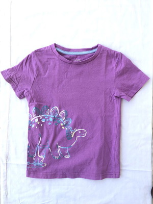 George toddler purple t-shirt with dinosaur, like new, size 3 years