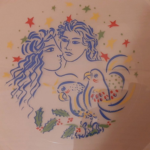 Lumidis Christmas Platter new, 25 cm, Stathopoulos collectible series