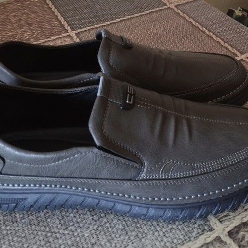 Men's shoes size 43, brown, artificial leather, like new