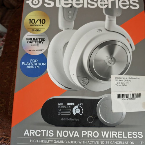 Arctis Nova Pro Wireless headphones like new, white