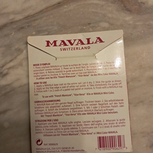 Mavala French manicure tapes like new, two packs