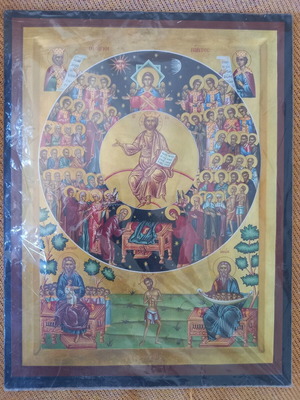 Icon of All Saints on Wooden Base new in Original Packaging