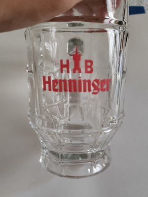 Henninger Beer Glass 250ml vintage, like new