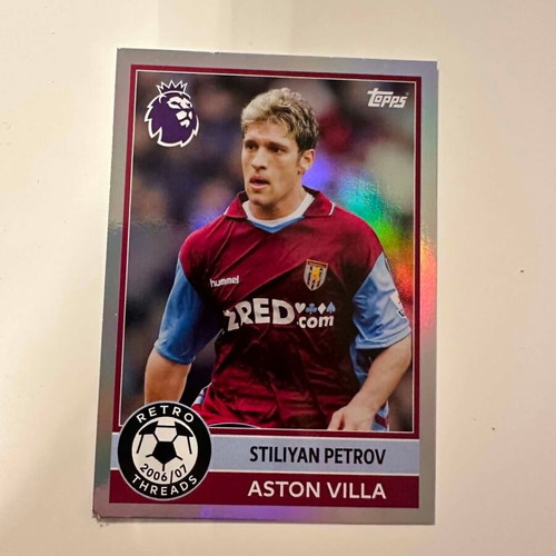 Stiliyan Petrov Retro Threads Topps Premier League 2025/2026 Villa 25/26 #382 like new