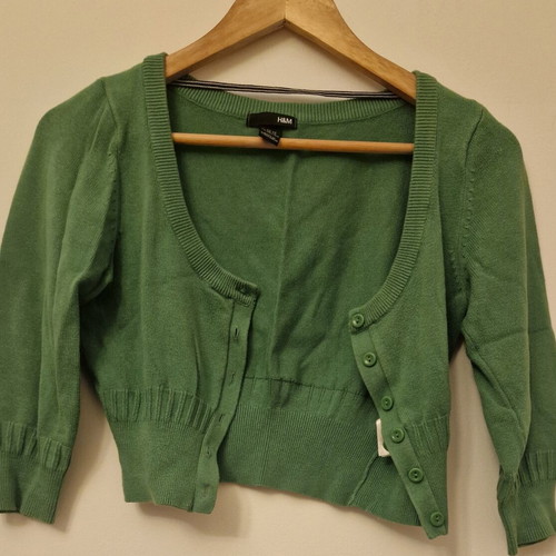 Bolero blouse green size XS like new H&M