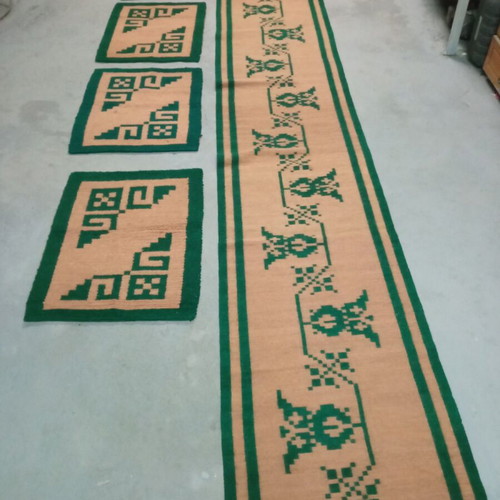 Woolen traditional woven rugs and runner new