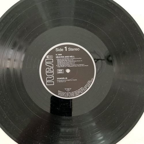 Vangelis Heaven and Hell vinyl album used, original gatefold sleeve