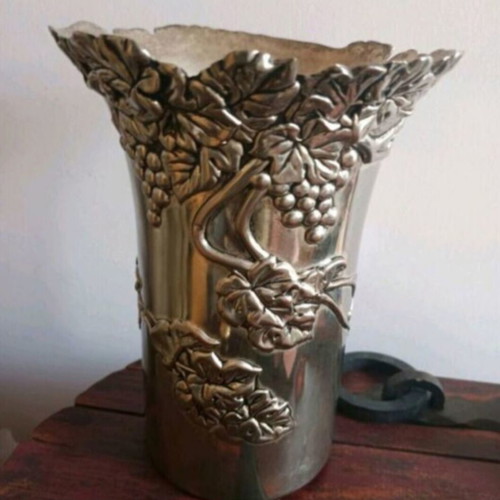 Vintage Vera Lucono Silver-Plated Vase 21 cm used