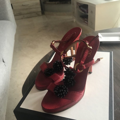 Valentino sandals used, red, size 36