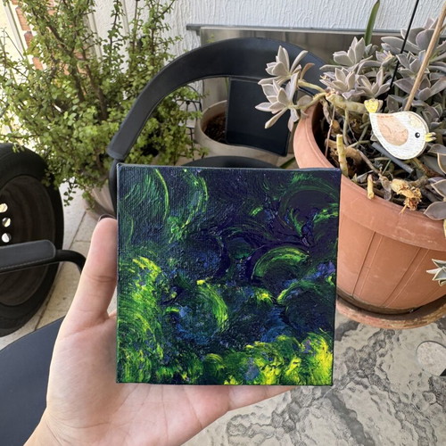 Mini canvas handmade painting