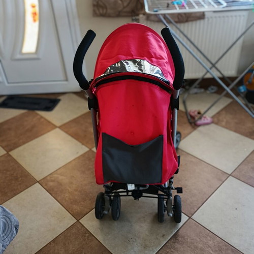 Chico Stroller used with sturdy frame and adjustable recline