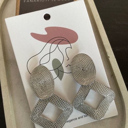 Dangling earrings new silver