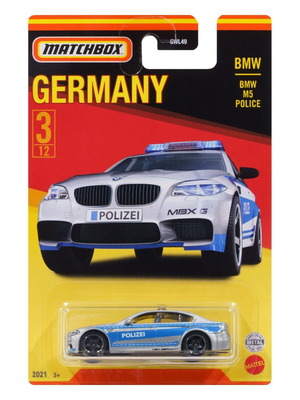 Matchbox BMW M5 Police 3/12 die-cast model new