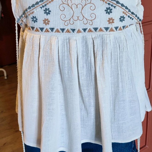 Boho T-shirt with embroidery