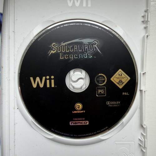 Soulcalibur Legends Wii game used, Nintendo console