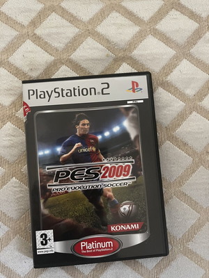 PES 2009 Pro Evolution Soccer Platinum PS2 used with manual
