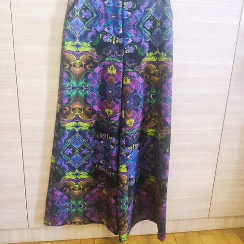 Satin pants with gift new, multicolor purple