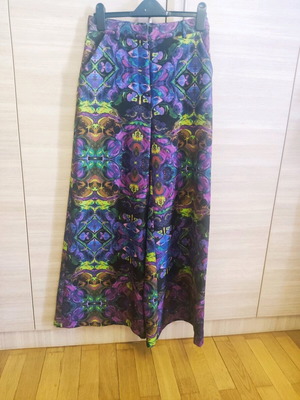 Satin pants with gift new, multicolor purple