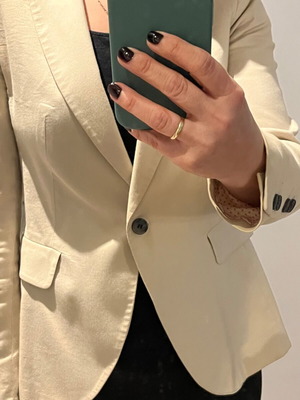 Σακάκι Zara μεταχειρισμένο, ανοιξιάτικο μπεζ κλασικό μεσάτο