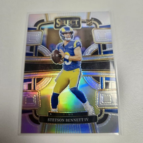 2023 Panini Select Stetson Bennett IV Concourse Silver Prizm Rookie Card Rams #55 new