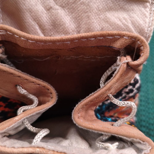 Mini Boho Tribal Leather Backpack