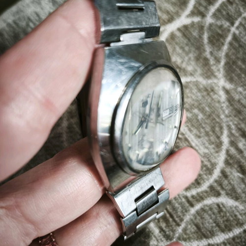 Seiko 5 Dx Automatic 1974 watch used, men's silver