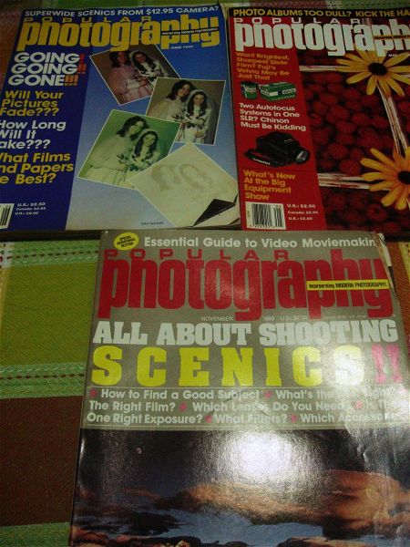 Popular Photography .may 1990- November 1989- June 1990