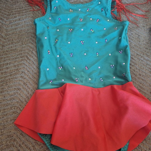 Rhythmic gymnastics leotards like new, sizes 7 and 8 years