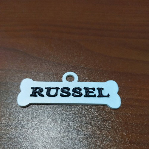 3D Printed Dog Tag new