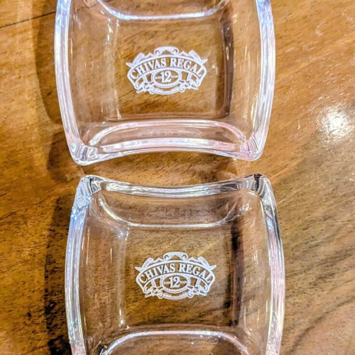 Chivas Regal crystal bowls set of 2, like new