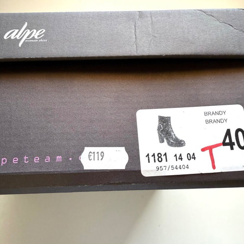 Classico women's ankle boots used size 40, brandy color, 10 cm heel