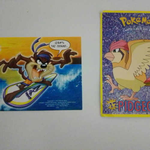 Pokemon Pidgeotto and Taz cards used, pack of 2