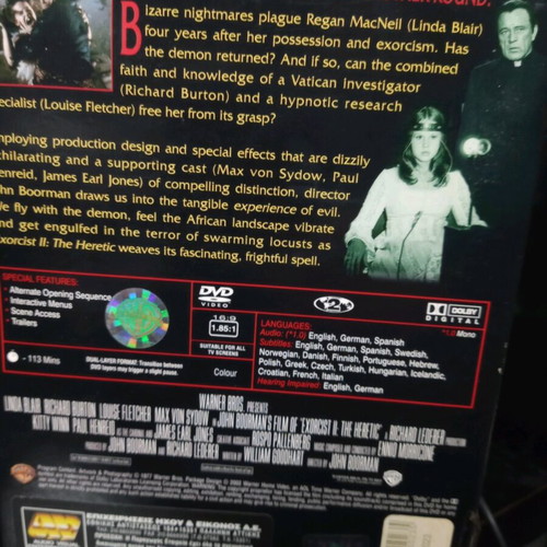 Exorcist 2 The Heretic used in collectible box