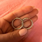 Pandora hoops silver like new
