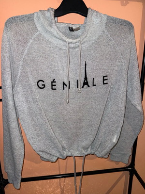 Grey knitted hoodie Géniale Divided by H&M like new, size S