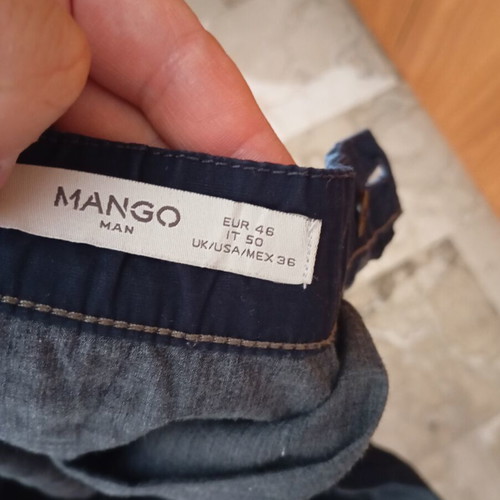 Mango men's pants, navy blue, size XL