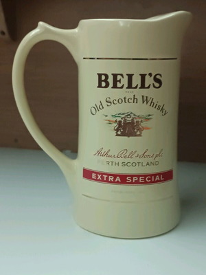 Bell's ceramic jug new