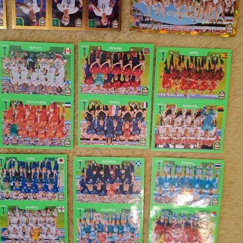 Panini Fifa collectible stickers, national women's teams, like new, set of 12