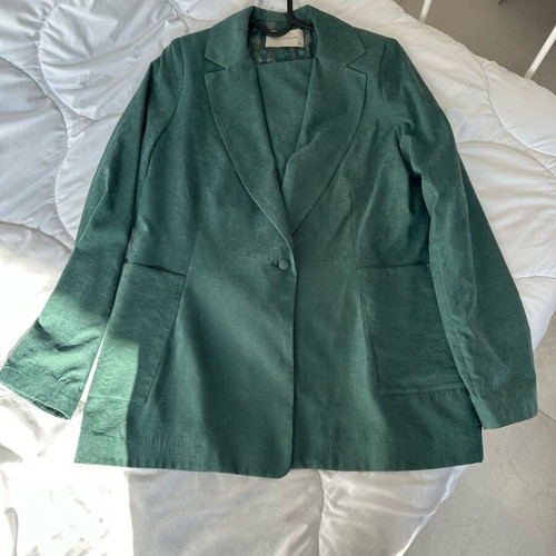 Vasia Kostara suit like new, green