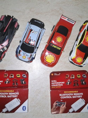 Shell RC cars used with two rechargeable batteries