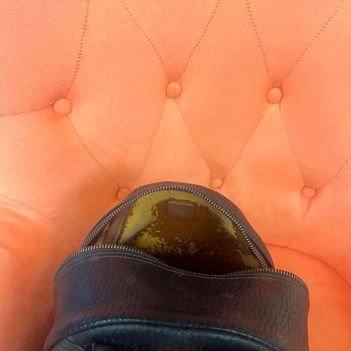 MCM black medium backpack