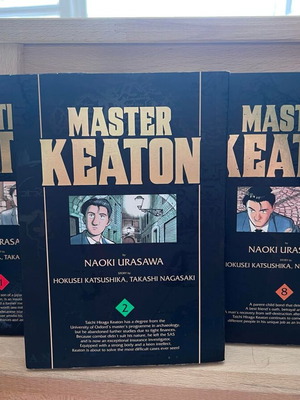 Master Keaton volumes 1, 2 and 8 near mint condition