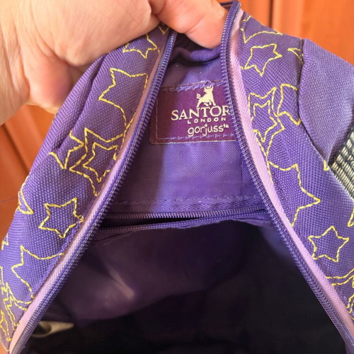 Santoro Gorjuss Catch a Falling Star backpack like new, purple